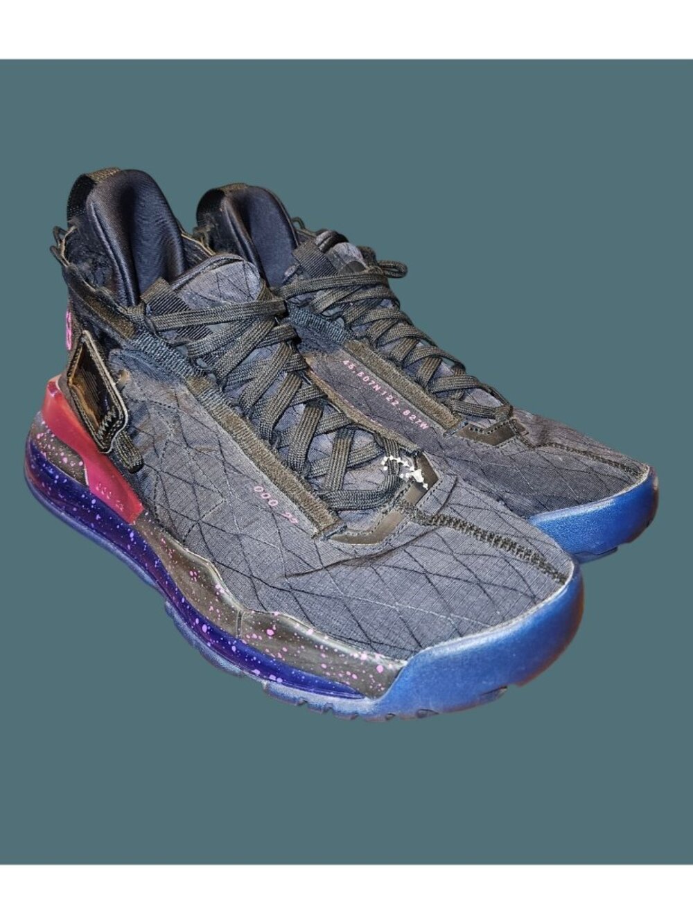 Air Jordan Pronto Max 720 Black/Racer Blue/Hyper Violet Sneakers Men Size 9.5